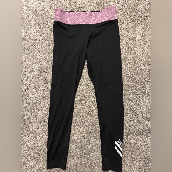 PINK Victoria's Secret Pants - PINK Victoria's Secret Black Leggings